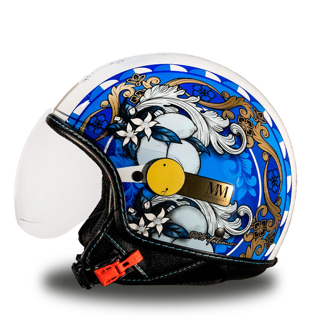 Capacete sicily magnolia blu limited edição mm independente