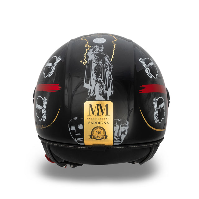 Capacete sardínio negro MM Independent Limited Edition