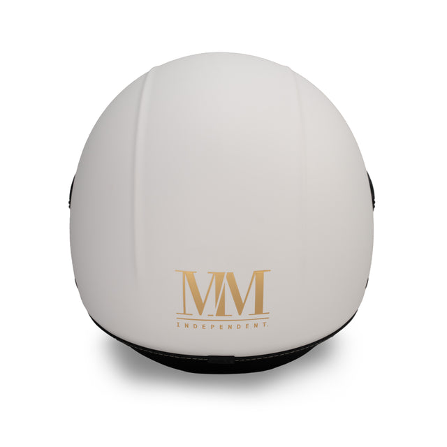 Casco JET A-Ventura Bianco Monocromo di MM Independent