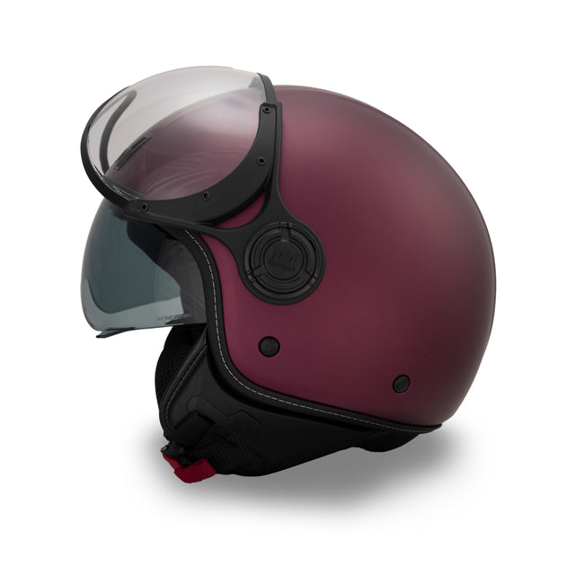 Casco JET A-Ventura Magenta Opaco Monocromo