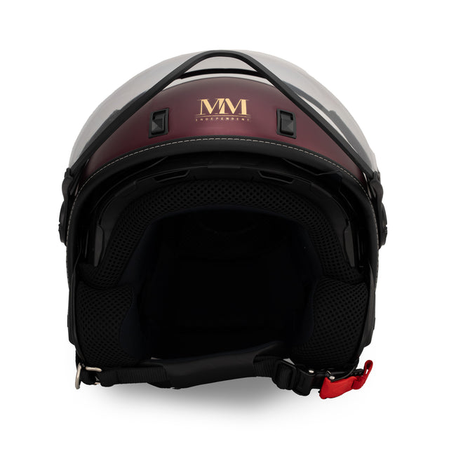 Casco JET A-Ventura Magenta Opaco Monocromo di MM Independent