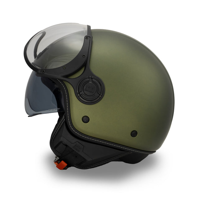 Casco JET A-Ventura Verde Oliva Monocromo di MM Independent