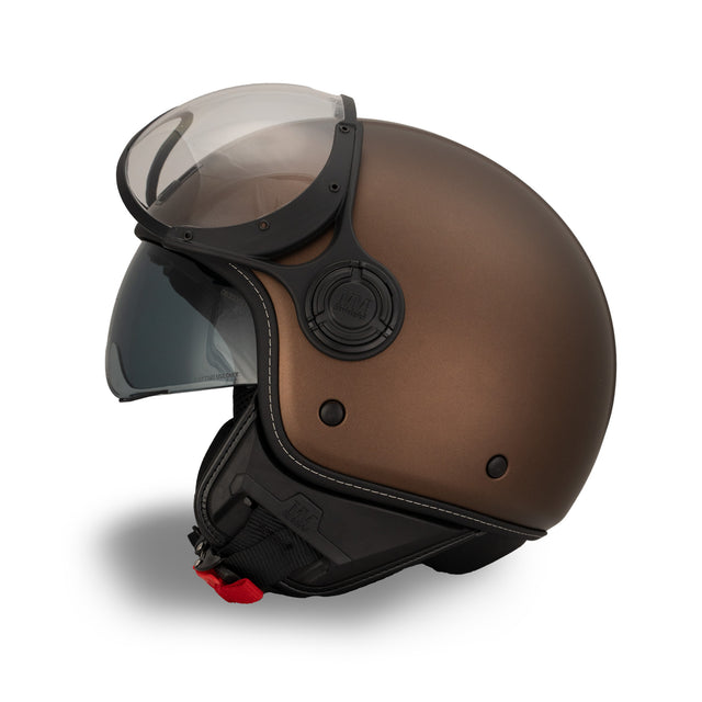 Casco JET A-Ventura Brown Monocromo