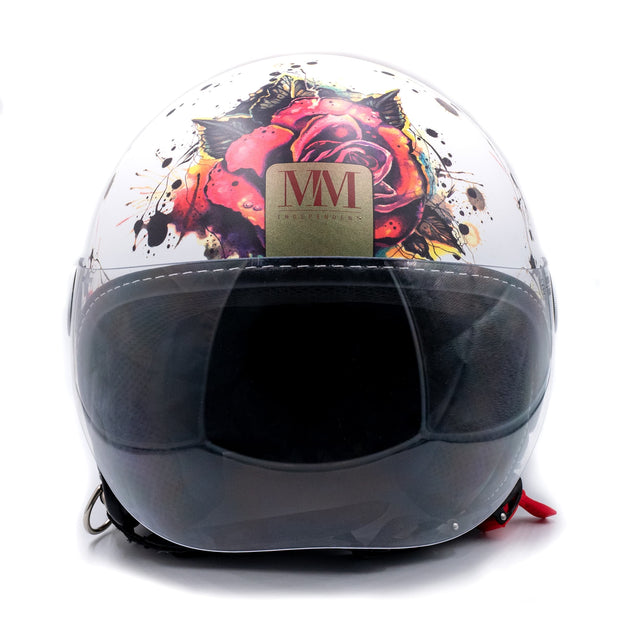 Tatuagem rosa mm capacete independente