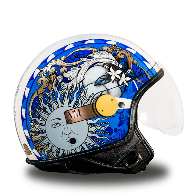 Capacete sicily magnolia blu limited edição mm independente