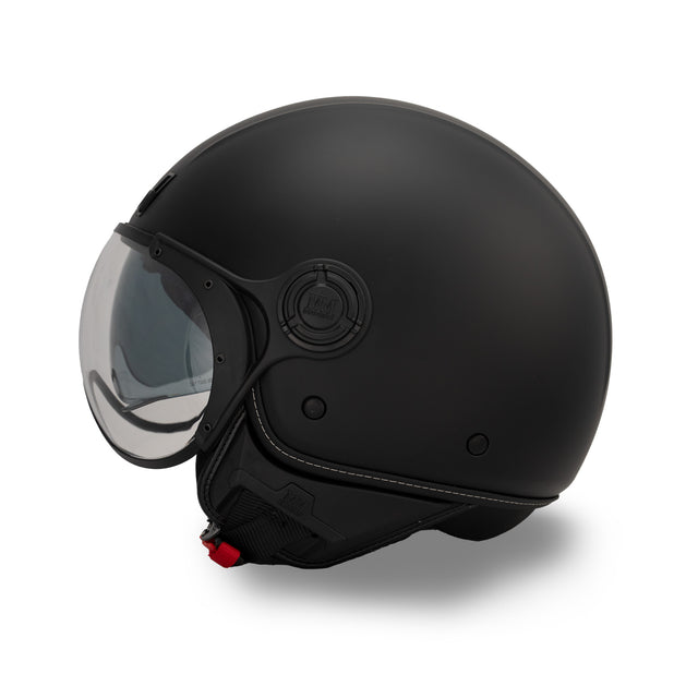 Casco jet A-Ventura nero Monocromo MM Independent