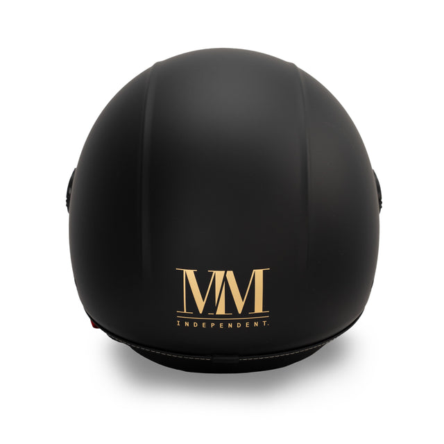 Casco JET A-Ventura Nero Monocromo di MM Independent