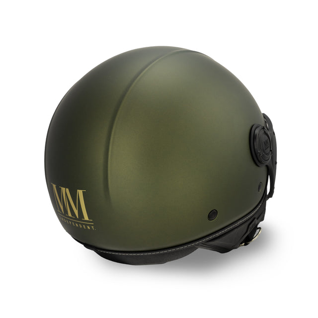 Casco JET A-Ventura Verde Oliva Monocromo di MM Independent
