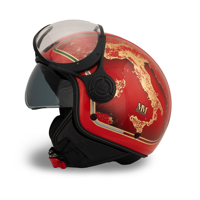 Casco Italia Rosso Eclissi
